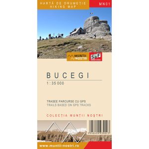 MUN Hartă drumeție - Munții Bucegi Leaota