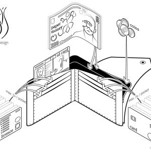 BRB Portofel clasic cu design compact - imagine 3
