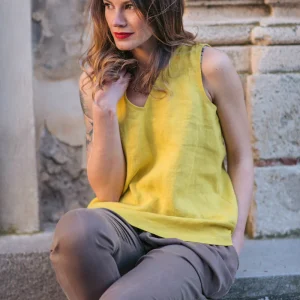 VER Maiou din bumbac cu fundă la spate Isla - imagine 2