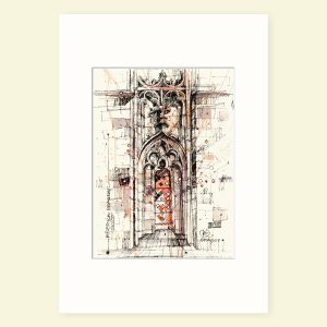 MOR Detalii Biserica Neagră, Fine Art Print în Passepartout, 20x30 cm - imagine 4