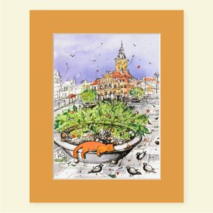 MOR Kronstadt Cats, Fine Art Print în passepartout, 20x25cm - imagine 5