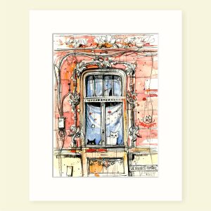 MOR Kronstadt Cats, Fine Art Print în passepartout, 20x25cm - imagine 12