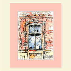 MOR Kronstadt Cats, Fine Art Print în passepartout, 20x25cm - imagine 10