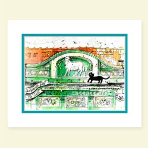 MOR Kronstadt Cats, Fine Art Print în passepartout, 20x25cm - imagine 8
