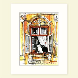 MOR Kronstadt Cats, Fine Art Print în passepartout, 20x25cm - imagine 21