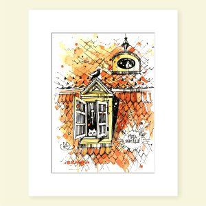 MOR Kronstadt Cats, Fine Art Print în passepartout, 20x25cm - imagine 14