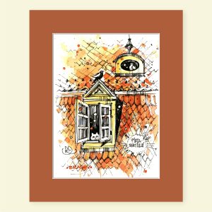 MOR Kronstadt Cats, Fine Art Print în passepartout, 20x25cm - imagine 18
