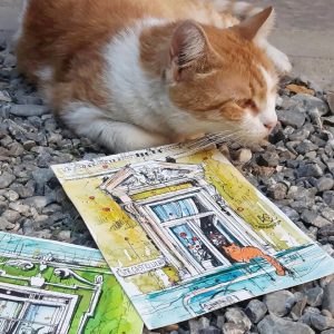 MOR Kronstadt Cats, Fine Art Print în passepartout, 20x25cm - imagine 3